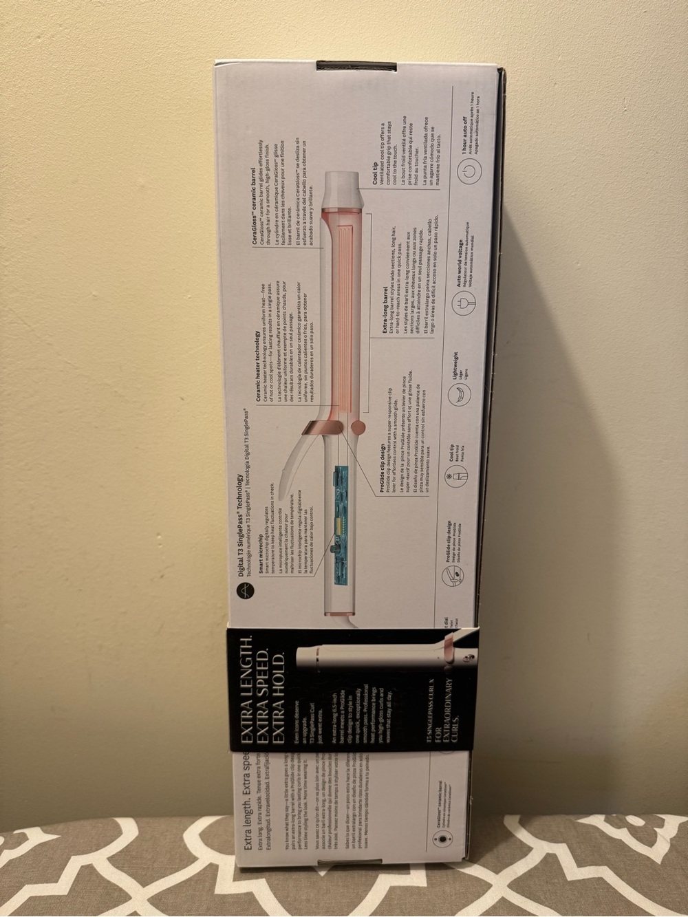 T3 SinglePass Curl X 1.5" Ceramic Extra-Long Barrel Curling Iron - Open Box - Picture 3 of 17